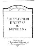 Литературная прогулка по Воронежу