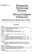 Bulgarian historical review