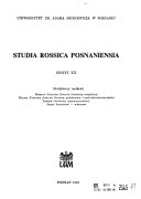 Studia Rossica Posnaniensia