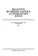 Bulletin Ústavu ruského jazyka a literatury