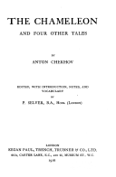 The Chameleon and four other tales