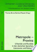 Metropole - Provinz