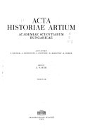 Acta Historiae Artium