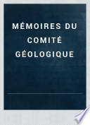 Mémoires du Comité géologique