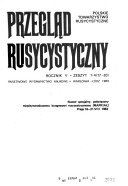 Przegląd rusycystyczny