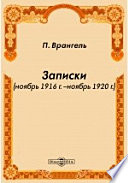 Записки (ноябрь 1916 г. – ноябрь 1920 г.)
