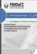 Мониторинг непрерывного профессионального образования. Позиции работодателей и работников