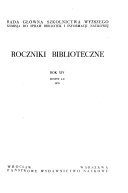 Roczniki biblioteczne