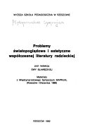 Problemy światopoglądowe i estetyczne współczesnej literatury radzieckiej