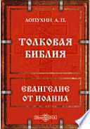 Толковая Библия или комментарий на все книги Священного Писания Ветхого и Нового Заветов. Евангелие от Иоанна