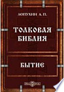 Толковая Библия или комментарий на все книги Священного Писания Ветхого и Нового Заветов. Бытие