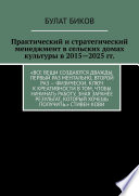 Практический и стратегический менеджмент в сельских домах культуры в 2015—2025 гг.