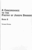 A concordance to the poetry of Joseph Brodsky