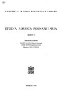 Studia Rossica Posnaniensia