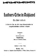 Luthers Erbe in Rußland