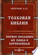 Толковая Библия или комментарий на все книги Священного Писания Ветхого и Нового Заветов. Первое послание Ап. Павла к Коринфянам