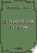 Залоговое право. Объяснения к положениям главы IV раздела I проекта вотчинного устава