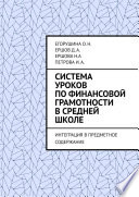 Система уроков по финансовой грамотности в средней школе. Интеграция в предметное содержание