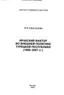 Иракский фактор во внешней политике Турецкой Республики, 1990-2007 гг