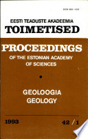 Proceedings of the Estonian Academy of Sciences, Geology