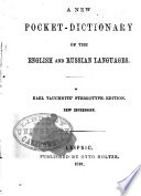 A New Pocket-dictionary of the English and Russian Languages