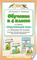 Обучение в 4 классе по учебнику «Окружающий мир» Г. Г. Ивченковой, И. В. Потапова, Е. В. Саплиной, А. И. Саплина. Программа, методические рекомендации, тематическое планирование