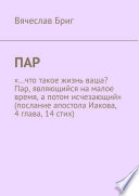 ПАР. «...что такое жизнь ваша? Пар, являющийся на малое время, а потом исчезающий» (послание апостола Иакова, 4 глава, 14 стих)