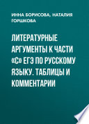 Литературные аргументы к части «С» ЕГЭ по русскому языку. Таблицы и комментарии