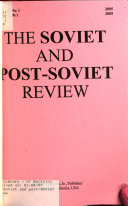 The Soviet and Post-Soviet Review