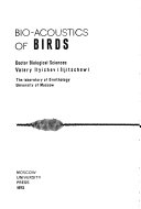 Bio-acoustics of birds