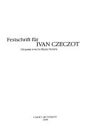 Festschrift für Ivan Czeczot