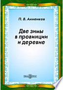 Две зимы в провинции и деревне