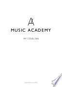 Журнал «Музыкальная академия» No1 (769) 2020