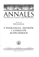 Anfangs mit d. Parallelt.: Roczniki Uniwersytetu Marii Curie Skłodowskiej w Lublinie