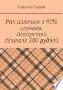 Рак излечим в 90% случаев. Лекарство дешевле 100 рублей