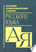 Большой орфографический словарь русского языка