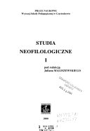 Studia neofilologiczne