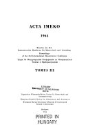Acta IMEKO 1964