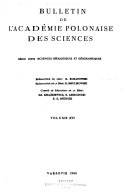 Bulletin de L'Académie Polonaise Des Sciences