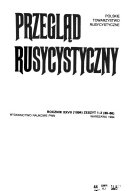 Przegla̦d rusycystyczny