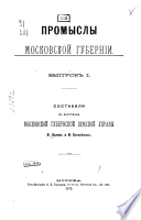 Промыслы Московской губерніи