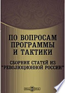 По вопросам программы и тактики. Сборник статей из "Революционной России". Выпуск первый