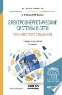 Электроэнергетические системы и сети. Токи короткого замыкания 3-е изд., испр. и доп. Учебник и практикум для бакалавриата и магистратуры