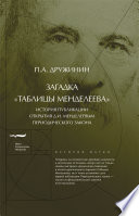 Загадка «Таблицы Менделеева» История публикации открытия Д.И. Менделеевым Периодического закона