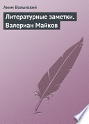 Литературные заметки. Валериан Майков