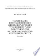 Теоретические и методологические аспекты формирования регионального рынка туристических услуг в субъектах Сибирского федерального округа