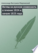 Взгляд на русскую словесность в течение 1824 и начале 1825 года