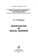 Investigation of sexual murders