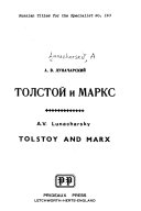 Tolstoy and Marx