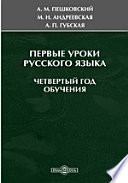 Первые уроки русского языка. Четвертый год обучения